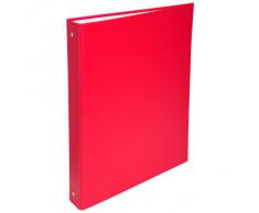 Exacompta 51375e Classeur polypro Format A4 4 anneaux Dos de 30 mm Rouge