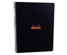 CLAIREFONTAINE Note Book Classic RI 22,5x29,7 5x5C 160p détach. 80g couv. BLACK