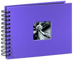 Hama Album Photo Fine Art (format 28 x 24 cm, 50 pages noires, Ã spirale) Lilas