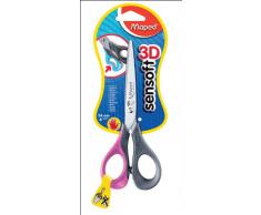 Maped Sensoft Blister ciseaux 16 cm pour gaucher Anneaux flexibles complètement souple