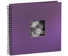Hama Album Photo Fine Art (format 36 x 32 cm, 50 pages noires, Ã spirale) Lilas