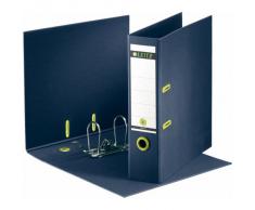 Leitz 10040069 Classeur à Levier en Carton Format A4 Dos de 80 mm 600 Feuilles - Bleu Foncé/Vert