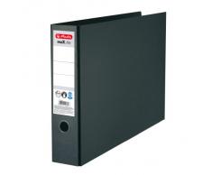 Herlitz 10397073 Classeur maX.file en carton A3 orientation paysage, 7,5 cm (Noir)