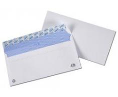 100 Enveloppes DL 110 x 220 mm sans fenêtre papier velin 80 gr