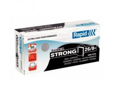 Esselte 42031 Agrafe Rapid 26/8 Super String Métallique Assorties