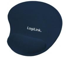 LogiLink ID0027B Tapis de souris avec repose-poignets Bleu