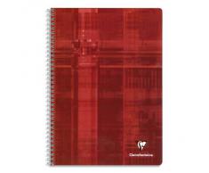 Clairefontaine - Metric - 1 Cahier reliure spirale avec grands carreaux - 21 x 29,7 cm - 180 pages - Couleurs Assorties.