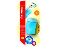 STABILO EASYsharpener - Blister Taille-crayon ergonomique bleu avec réservoir - Droitier
