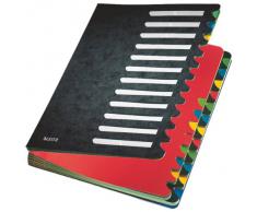 Leitz 59140095 Trieur en carton Color avec 24 onglets 1-24 (Noir) (Import Allemagne)