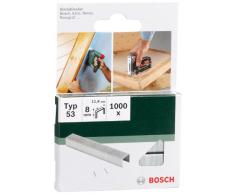 Bosch 2609255820 Agrafes à fil fin type 53 Largeur 11,4 mm Epaisseur 0,74 mm Longueur 8 mm 1000 pièces