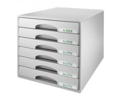 Leitz Plus 52120085 Bloc de Classement 6 Tiroirs - Gris