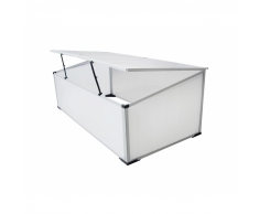vidaXL Mini serra-orto balcone e terrazzo, policarbonato,2 aperture