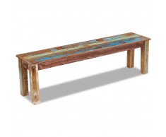 vidaXL 243327 Panca in Legno Massiccio di Recupero 160x35x46 cm