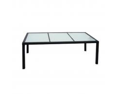 vidaXL Tavolo da Pranzo per Giardino in Polirattan 190x90x75 cm Nero