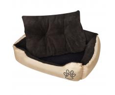 vidaXL Letto caldo per cani con cuscino imbottito M