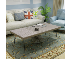 vidaXL Tavolino da Caffè 120x60x38 cm Grigio