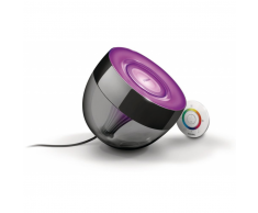 Philips PHILIPS LIC Lampada da tavolo Iris nera, Illuminazione decorativa