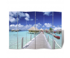 vidaXL Parete divisoria privacy divisorio 240 x 180 spiaggia