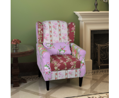 vidaXL Poltrona con Design Patchwork in Tessuto