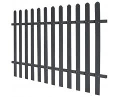 vidaXL Recinzione da Giardino in WPC 200x120 cm Grigia