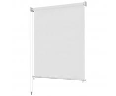 vidaXL Tenda a Rullo per Esterni 160x140 cm Bianco
