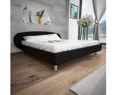 vidaXL Letto 180 x 200 cm in Pelle Artificiale Nera