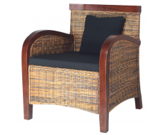 vidaXL Poltrona in Rattan Intrecciato a Mano