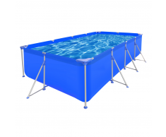 vidaXL Piscina Rettangolare Struttura acciaio 394 x 207 80 cm