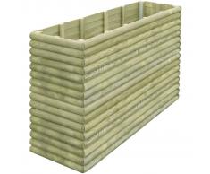 vidaXL Fioriera da Giardino 197x56x48 cm in Legno di Pino Impregnato