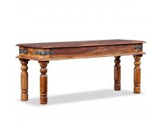 vidaXL Panca in Legno Massello di Sheesham 110x35x45 cm