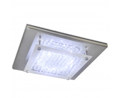 vidaXL Lampada da Soffitto Quadrata con Perline di Cristallo