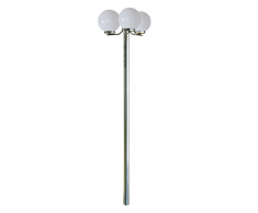 vidaXL Lampione da giardino Monate h. 220 cm, 3 lampade