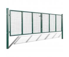 vidaXL Cancello a Rete per Giardino 415 x 150 cm / 400 100 cmm