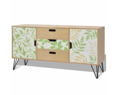 vidaXL Credenza in MDF 110x35x57 cm Marrone