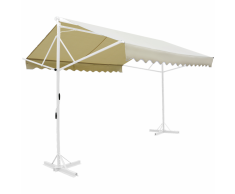 vidaXL Tenda da Sole a Gazebo 3x3 m Crema