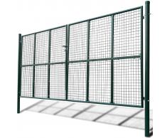 vidaXL Cancello a Rete per Giardino 415 x 225 cm / 400 175