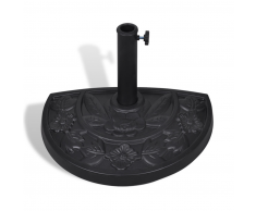 vidaXL Base per parasole/ombrellone semicircolare in resina