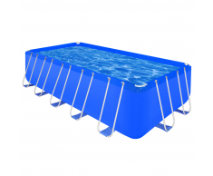 vidaXL Sopra la terra piscina rettangolare in acciaio di 540 x 270 122 cm