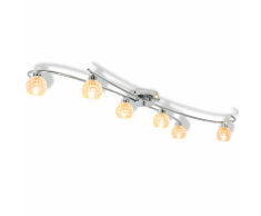 vidaXL Lampadario da Soffitto con Lampadine a 6 LED G9 240 W