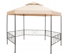 vidaXL Gazebo Padiglione Tenda da Giardino 323x265 cm