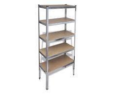 vidaXL Scaffale a 5 mensole 180cm per Garage e Magazzini