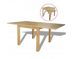 vidaXL Tavolo Estensibile in Legno di Quercia 170x85x75 cm
