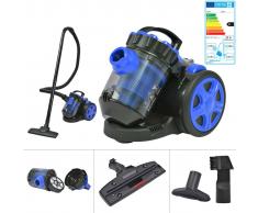 vidaXL Aspirapolvere Multiciclonico Senza Sacco Blu