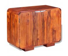 vidaXL Credenza in Legno Massello di Shisham 75x35x60 cm