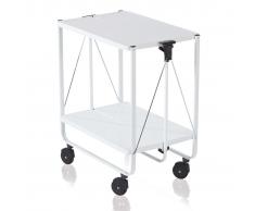 Leifheit Carrello da Cucina Pieghevole Bianco 74236