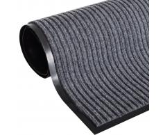 vidaXL Zerbino Grigio PVC 90 x 150 cm