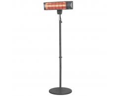 Eurom Riscaldatore da Patio "Q-time Golden 1800S" 1800 W Grigio Scuro 334166