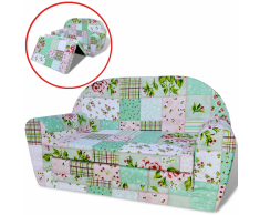 vidaXL Poltrona Letto per Bambini Modello Floreale