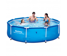 Bestway Steel Pro 56406 Piscina Rotonda 305 x 76 cm con Telaio Acciaio