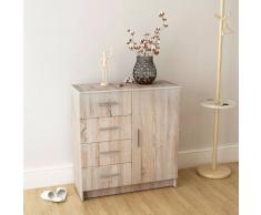 vidaXL Credenza in Truciolato 79x35x88 cm Rovere